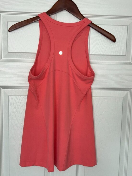lululemon athletica Tops - Lululemon Cool Racerback Tank Top Women’s Sz 4 Coral Pink Peach Yoga Workout